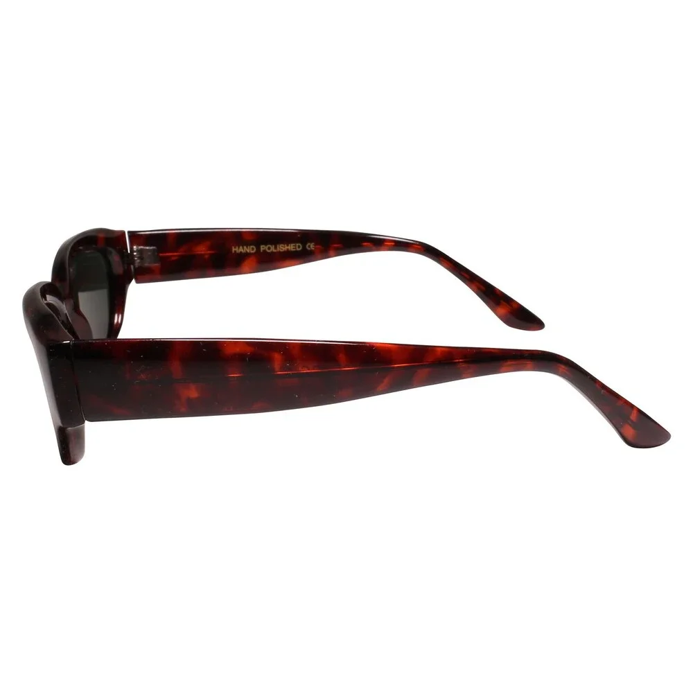 Classic 90s Mens Womens Vintage Small Retro Style Rectangle Tortoise Sunglasses